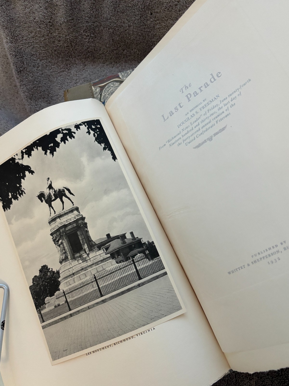 The Last Parade-An Editorial by Douglas. S. Freeman – in Custom Slipcase