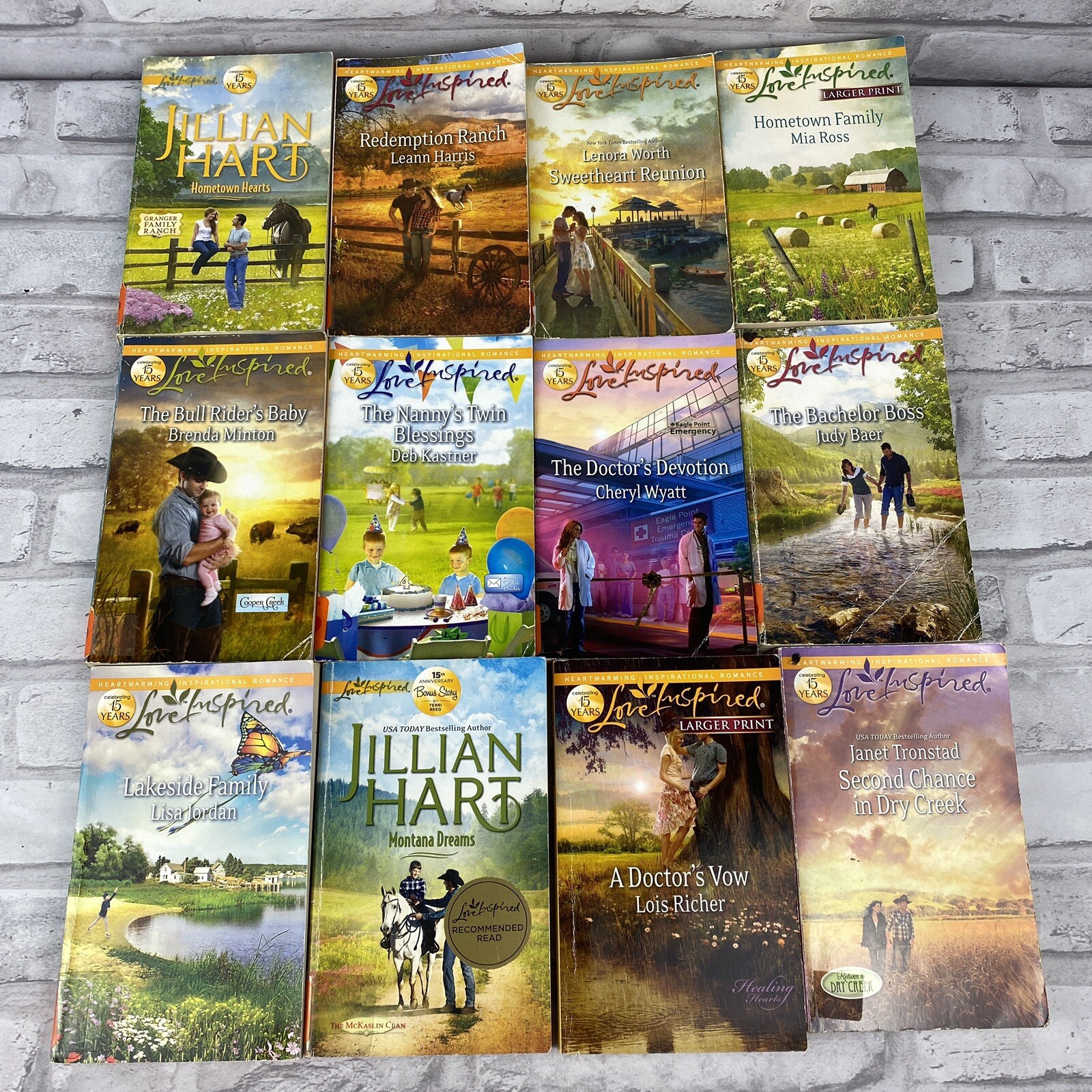 Love Inspired Inspirational Romance 2012 15 Years Celebration Lot of 12