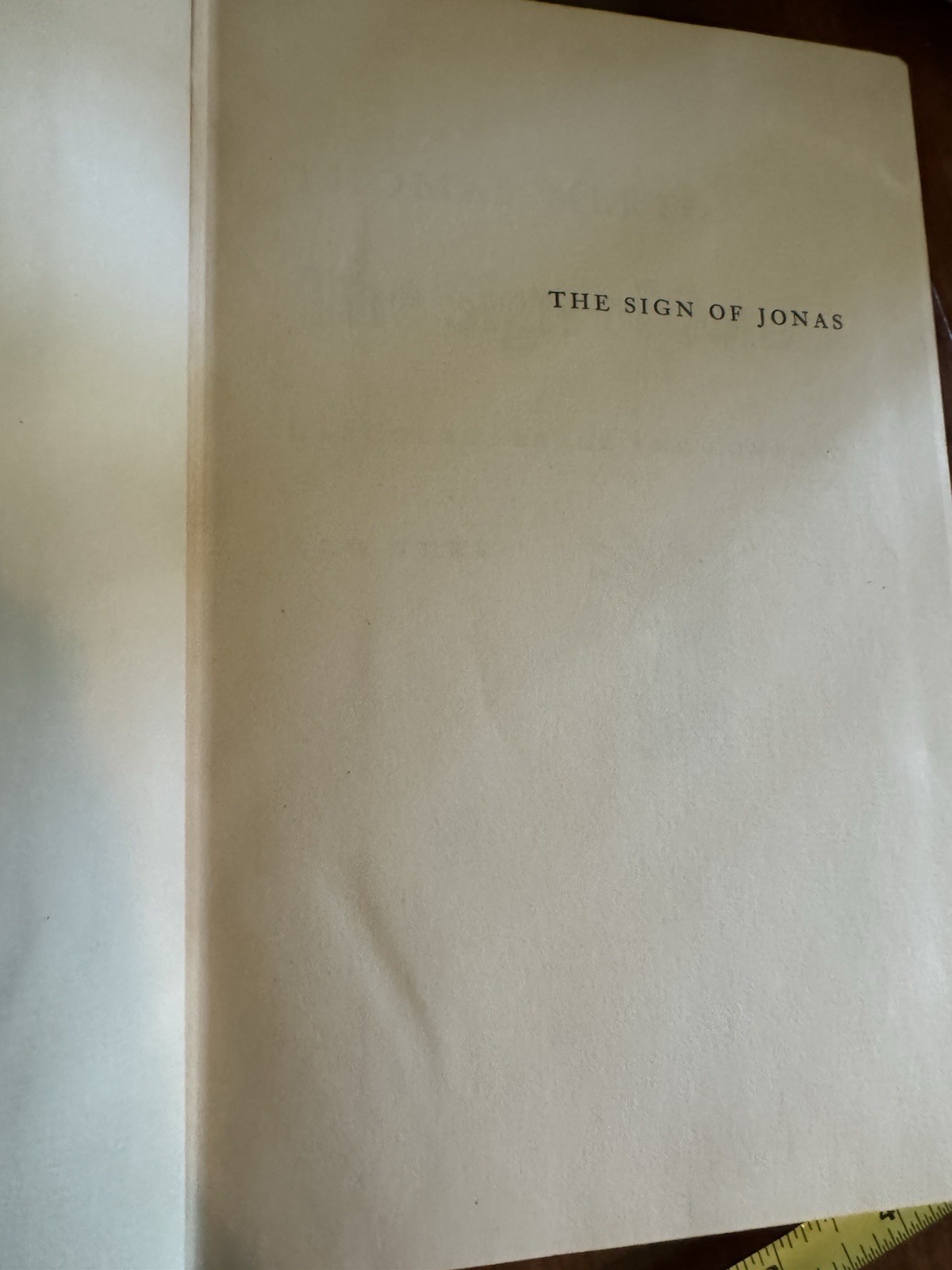 The Sign of Jonas by Thomas Merton 1953 First Edition Hardcover