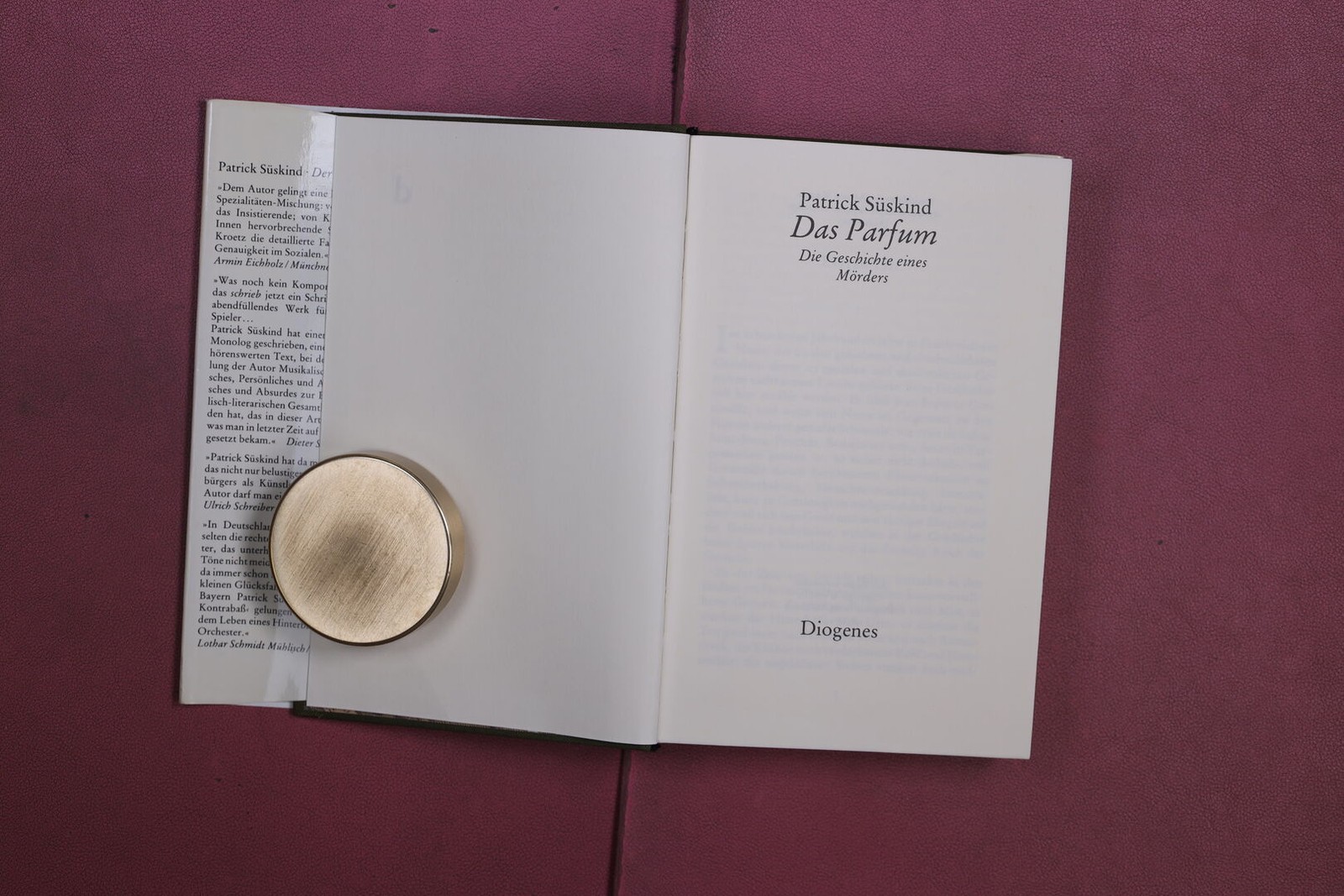 410378 Patrick Süskind DAS PARFUM DIOGENES Die Geschichte eines Mörders HC