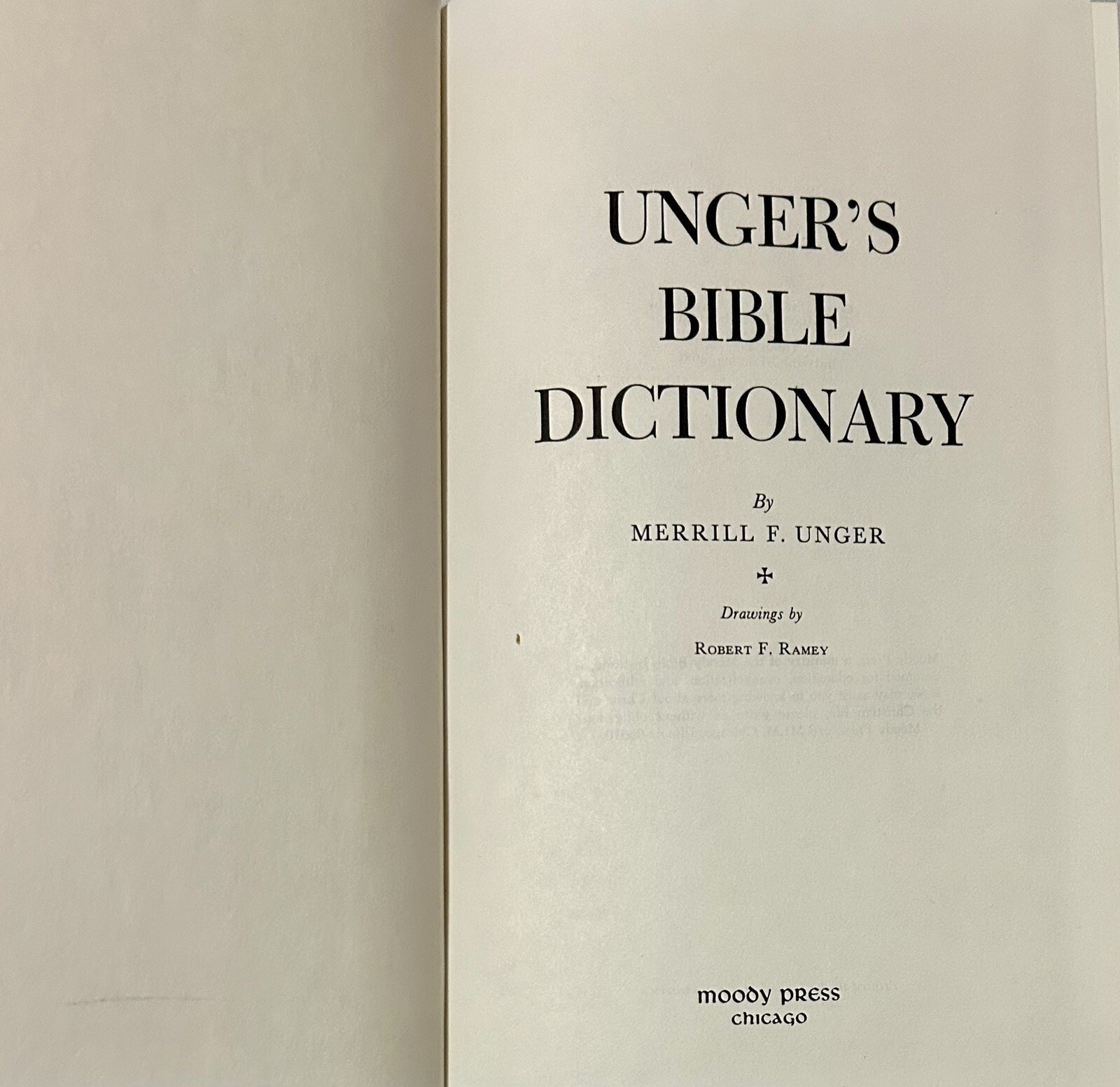 Vintage Ungers Bible Dictionary Maroon Hardcover 1981 Moody Press