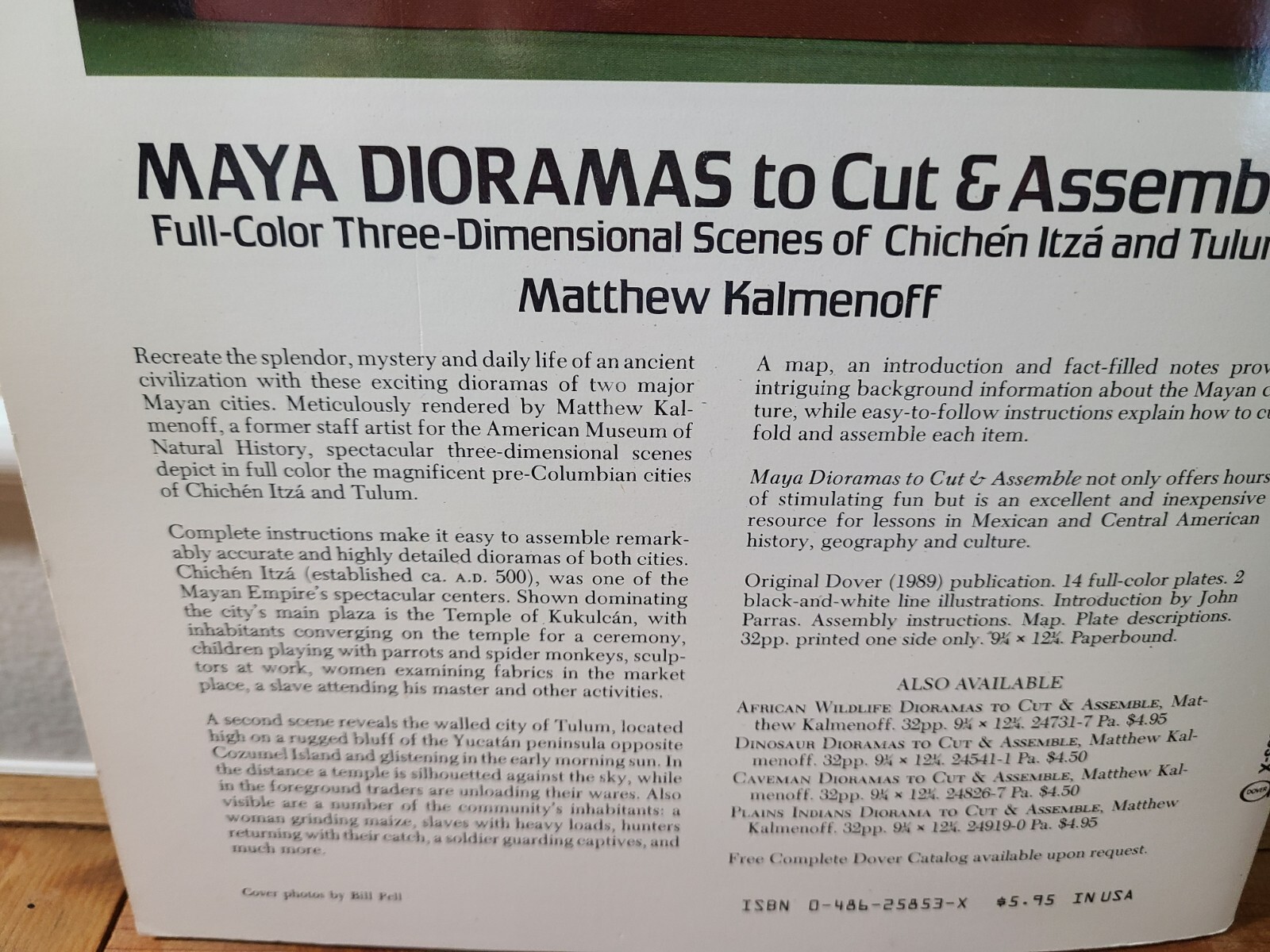 Maya Dioramas To Cut & Assemble