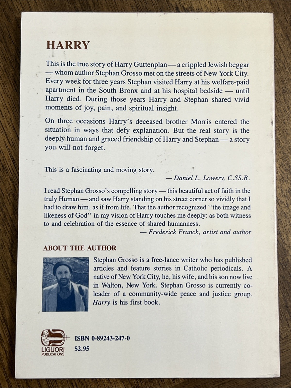HARRY MY FRIEND Book By Stephan Grosso Liguori Publications Catholic Paperback