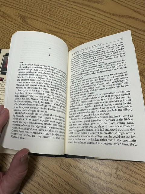 MURDER IN THE PLACE OF ANUBIS Signed by Lynda S. Robinson, 1st ed 1st ptg HCDJ