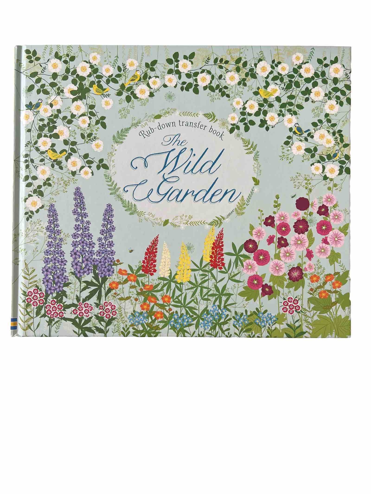 Usborne The Wild Garden (2017, Hardcover) Rub-Down Transfer Book Butterflies
