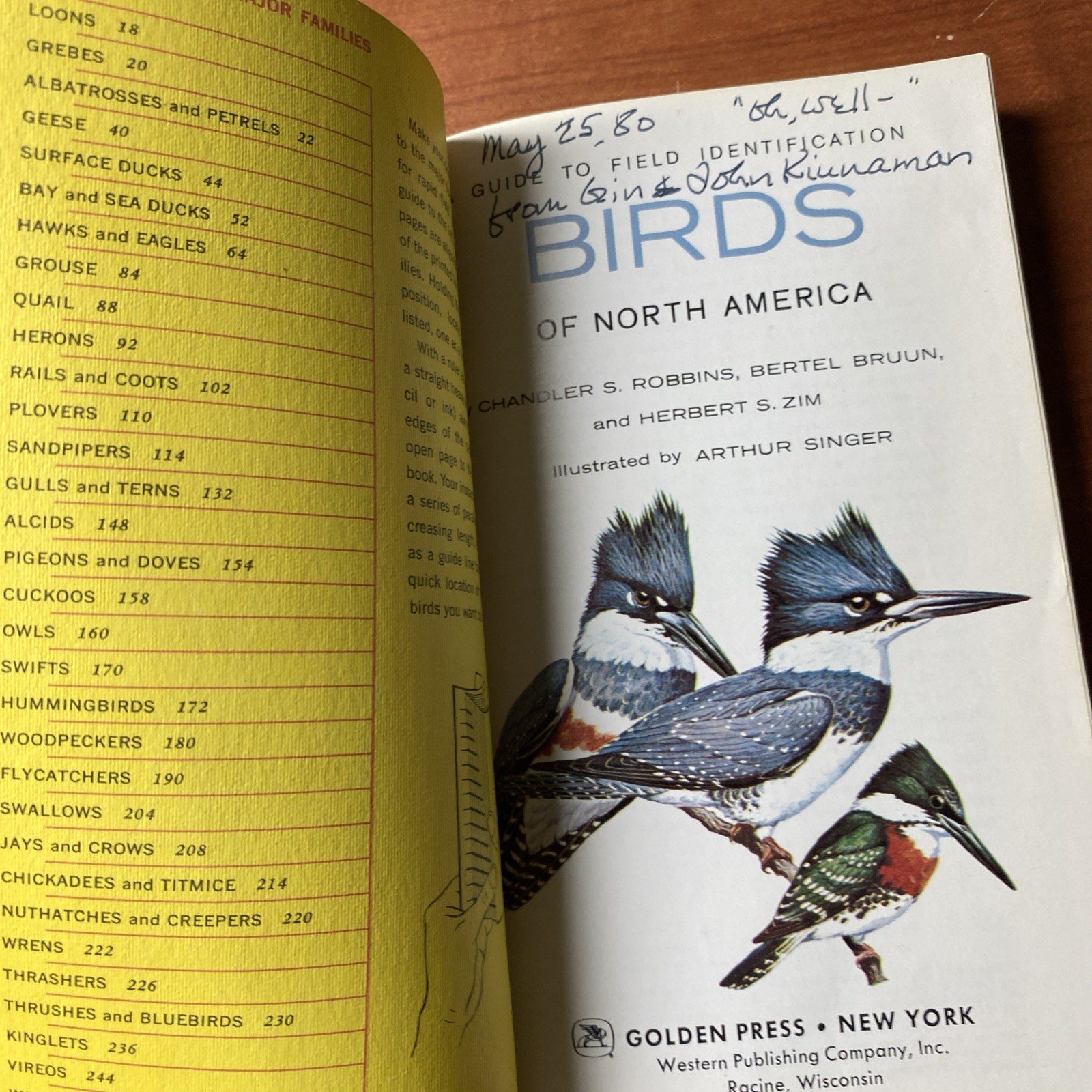 Guide to Field Identification Birds North America Golden Field Guide 1966 Trees