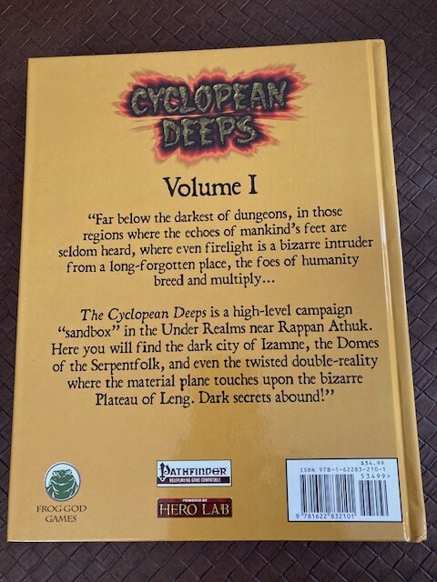 PF Cyclopean Deeps Volumes 1 & 2 by Matthew J. Finch (2014, Hardcover)