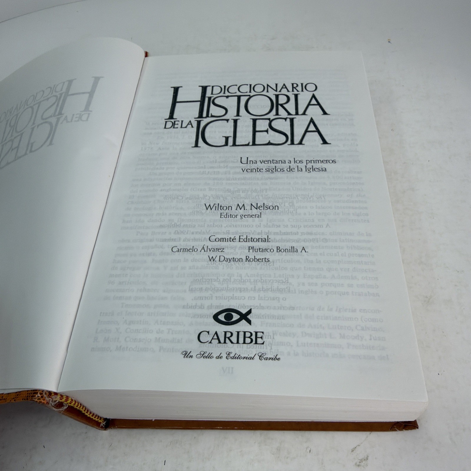 Diccionario Historia de la Iglesia by Nelson – Spanish Edition, 1989 Caribe HB