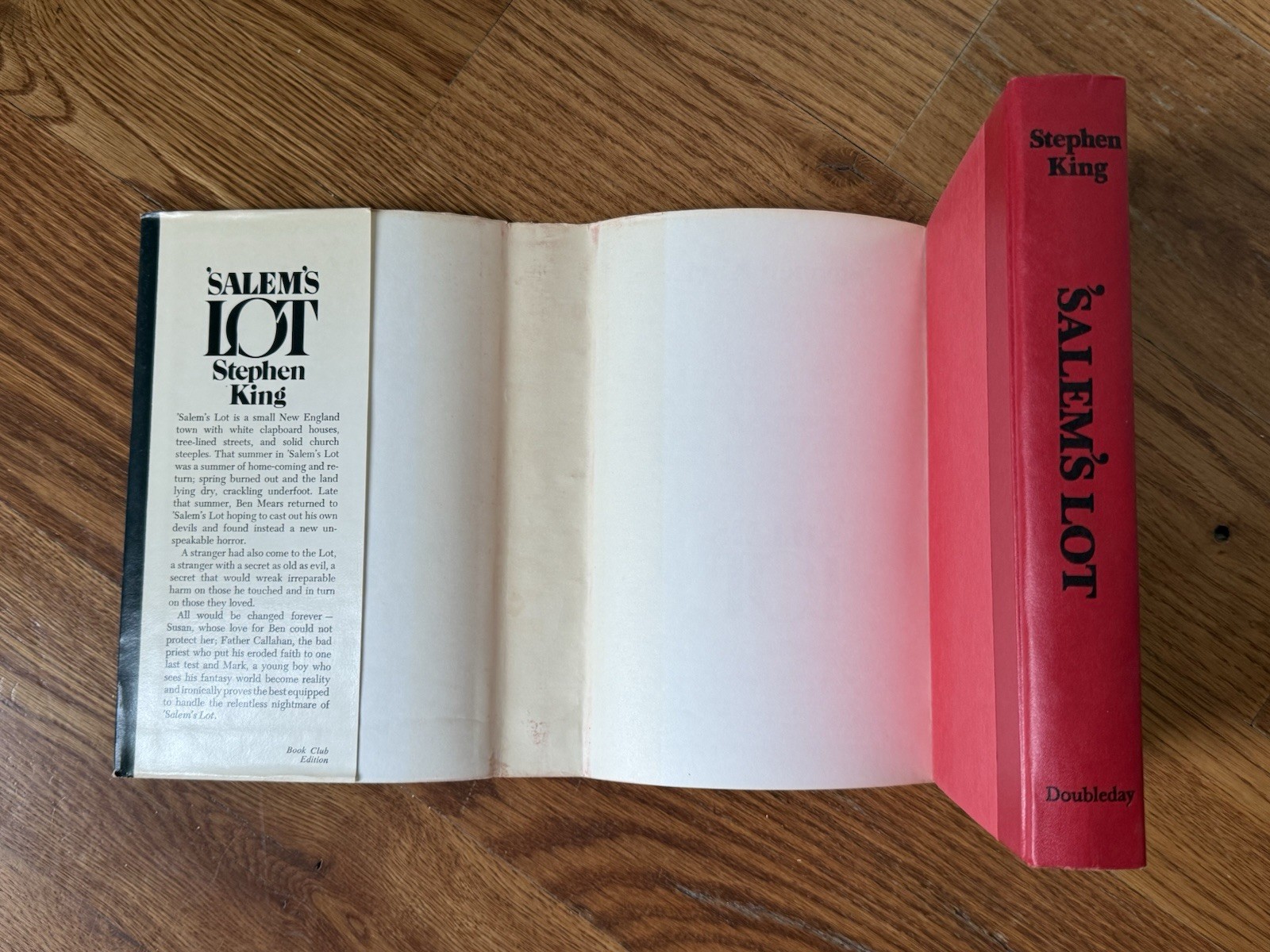 1975 SALEM’S LOT Stephen King Hardcover First Book Club Edition BCE 1st edition