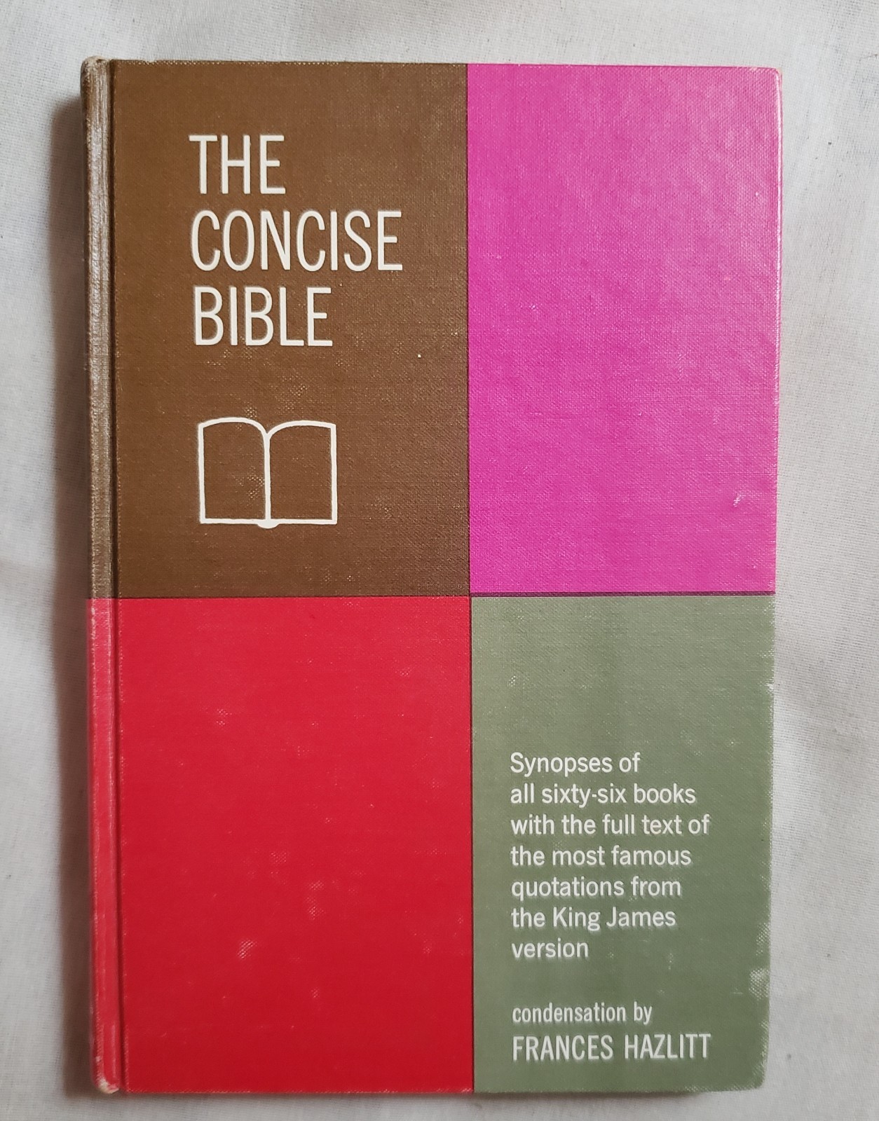 The Concise Bible by Frances Hazlitt HC 1962 p213 Regnery Bible Rewritten