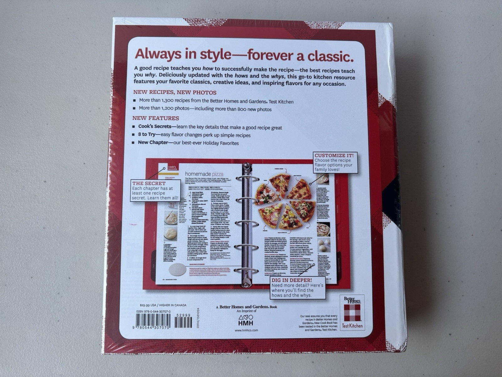 Better Homes and Gardens New Cook Book 16th Edition 5-Ring Binder HC NEW SEALED