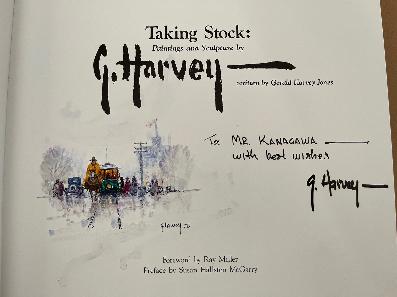 Taking Stock: Paintings and Sculpture by G. Harvey 1st Ed Signed With Vignette