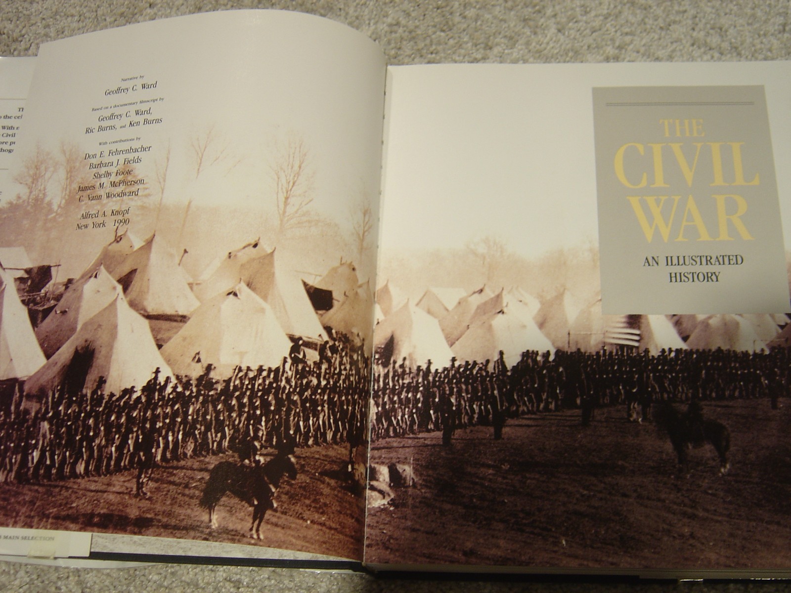 The Civil War Illustrated History Hardcover Book Ric Ken Burns Geoffrey C Ward