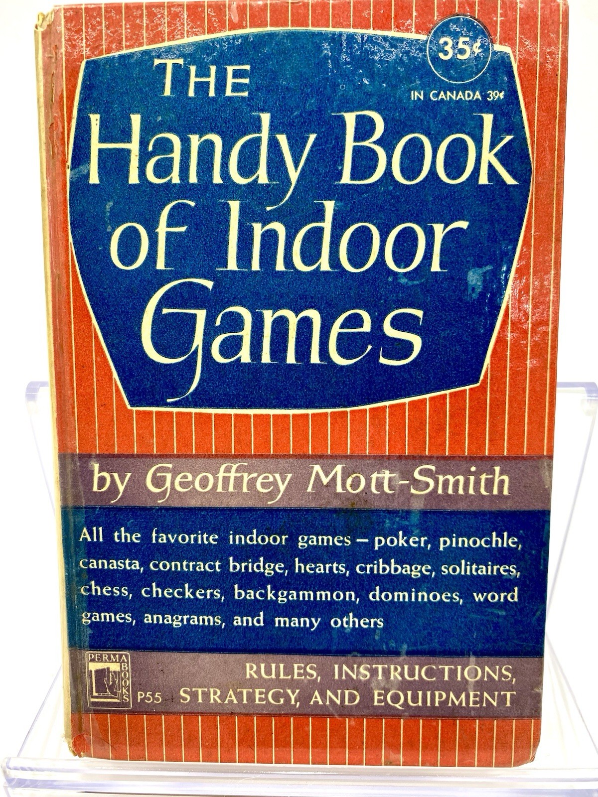 The Handy Book Of Indoor Games By Geoffrey Mott-Smith 1st Ed 1949 Permabooks