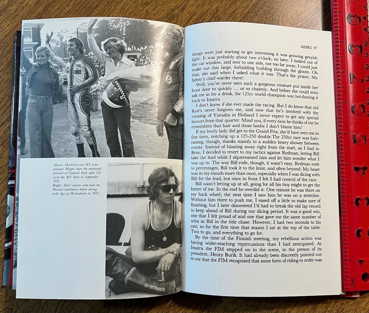 Phil Read-The Real Story 192 pages Vintage Road Racing Graeham Wright MV Agusta