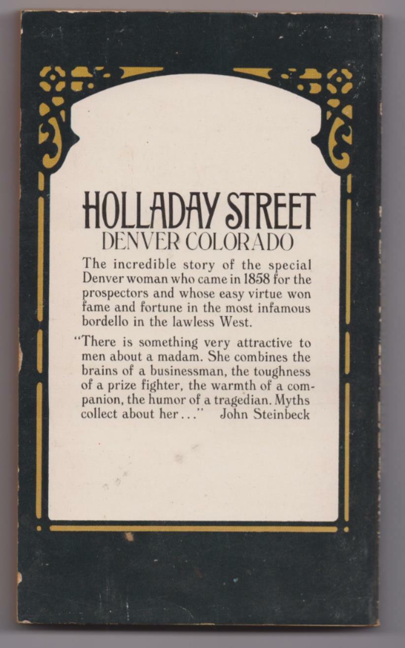 HOLLADAY STREET PAPER BACK BY Max Miller & Fred Mazzula