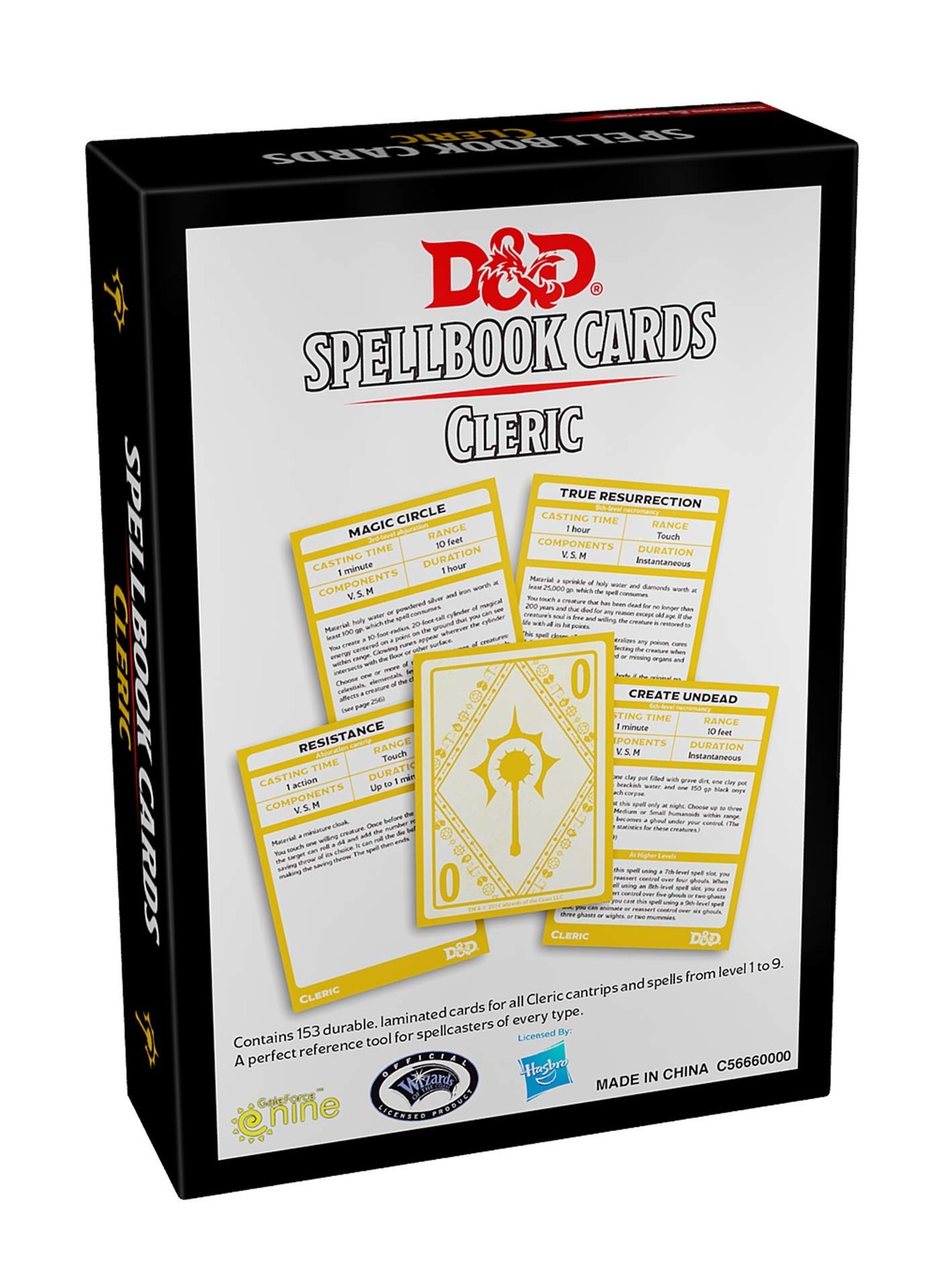 Spellbook Cards: Cleric (Dungeons & 3 inches x 6 x 1 inch, White