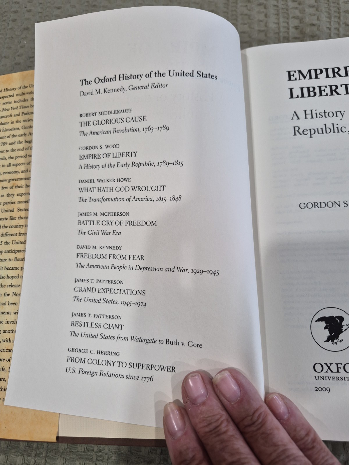 Empire of Liberty : A History of the Early Republic, 1789-1815 by Gordon S. Wood