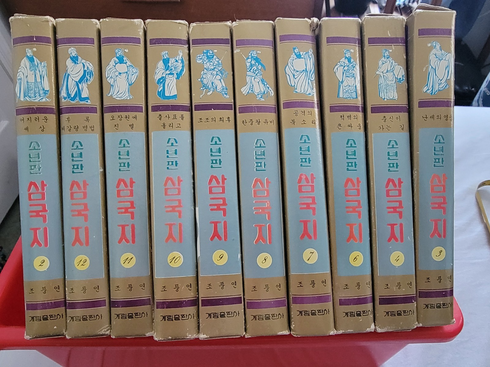 Romance of the Three Kingdoms Cho Pung-Yeons Youth Reading Books Korean Version