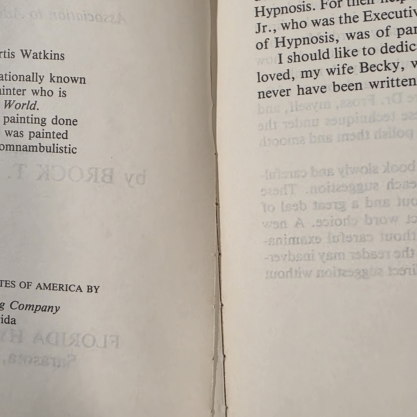 Handbook of Hypnotic Techniques Fross Carter Revised 1988 Book