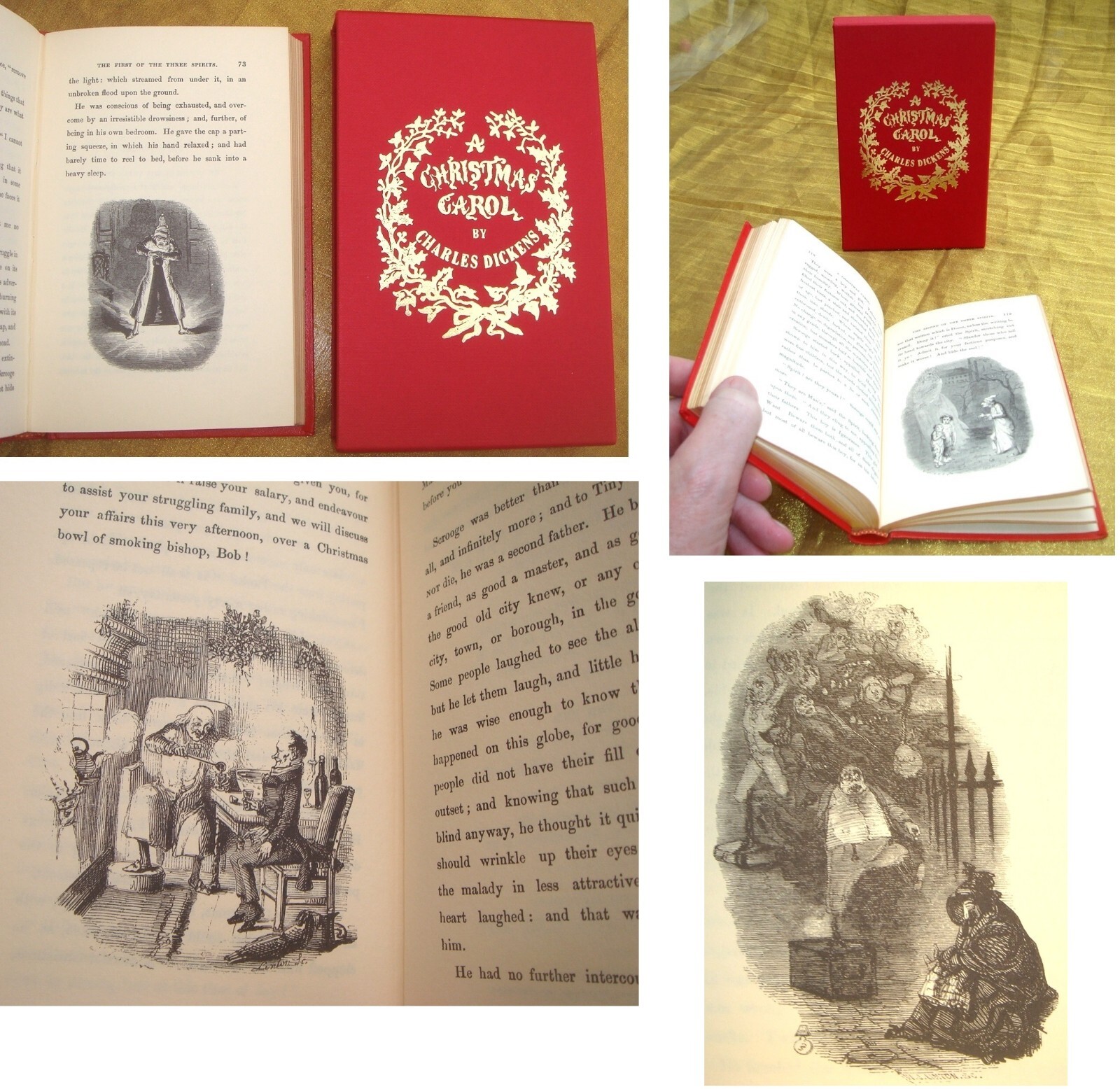 A CHRISTMAS CAROL Charles Dickens Fine Facsimile Edition & Slipcase – Gilt Edges