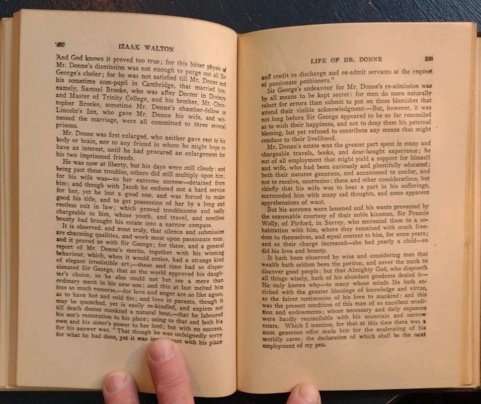 Pilgrim’s Progress by Bunyan and Donne and Herbert by Walton