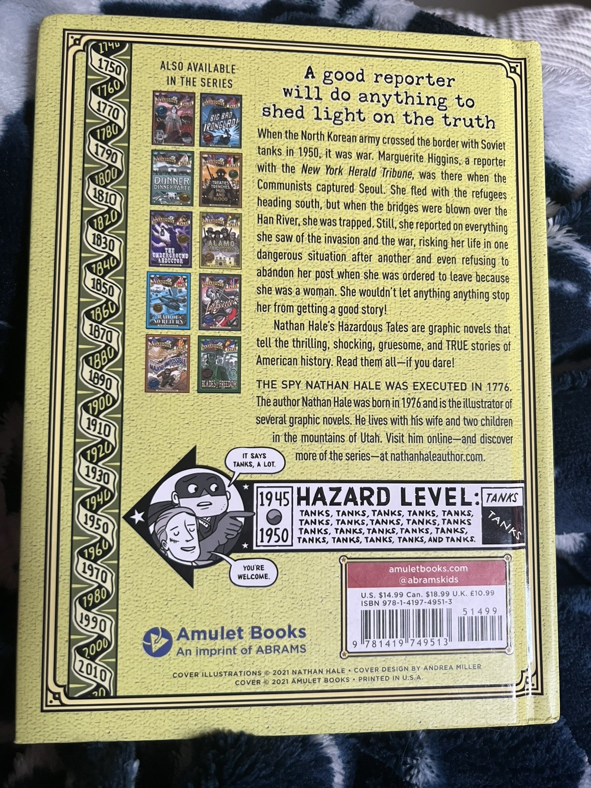 Nathan Hale’s Hazardous Tales Lot of 2 Hardcover – Big Bad Ironclad & Raid of No