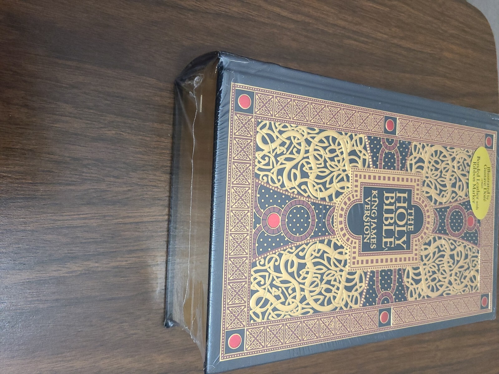 ❤️THE HOLY BIBLE King James Version Gustave Dore illust.SEALED Leather Bound NEW