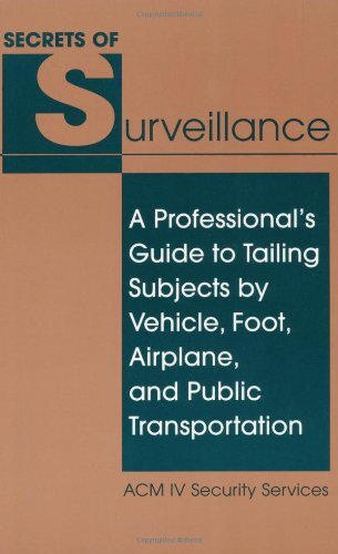 Secrets Of Surveillance: A Professional’s Guide To Tailing Subjects By Vehicle,