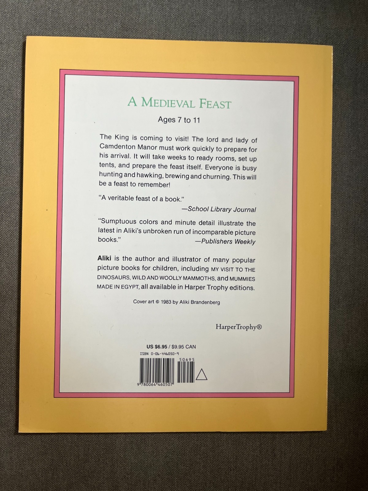 A Medieval Feast by Aliki (used-LIKE NEW)