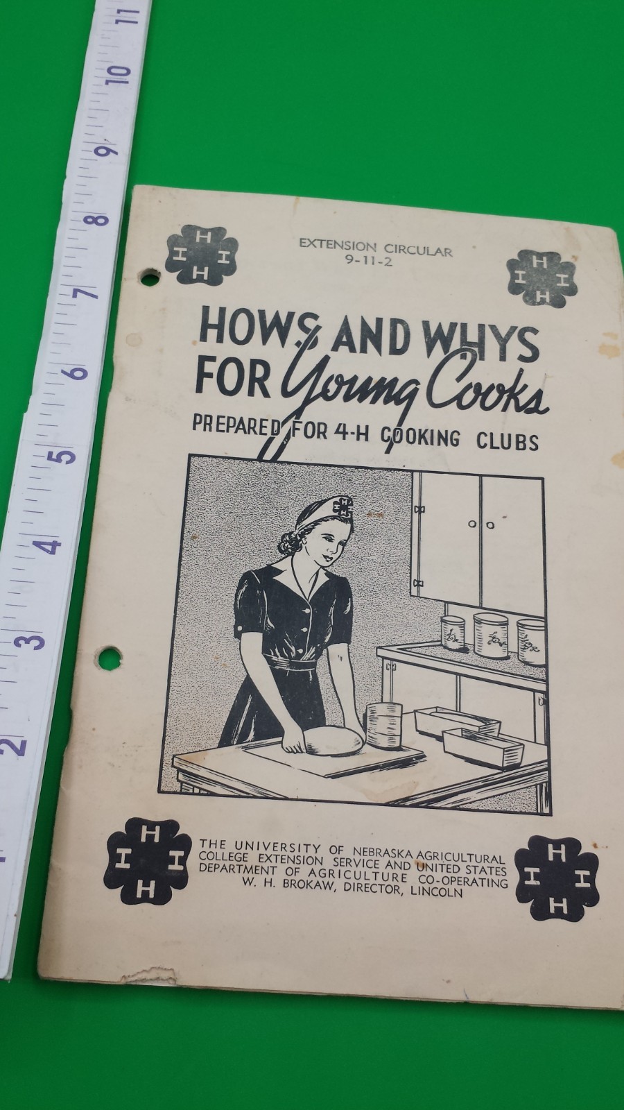 NEBRASKA 4H Hows and Whys for young cooks 45 pages RARE classic