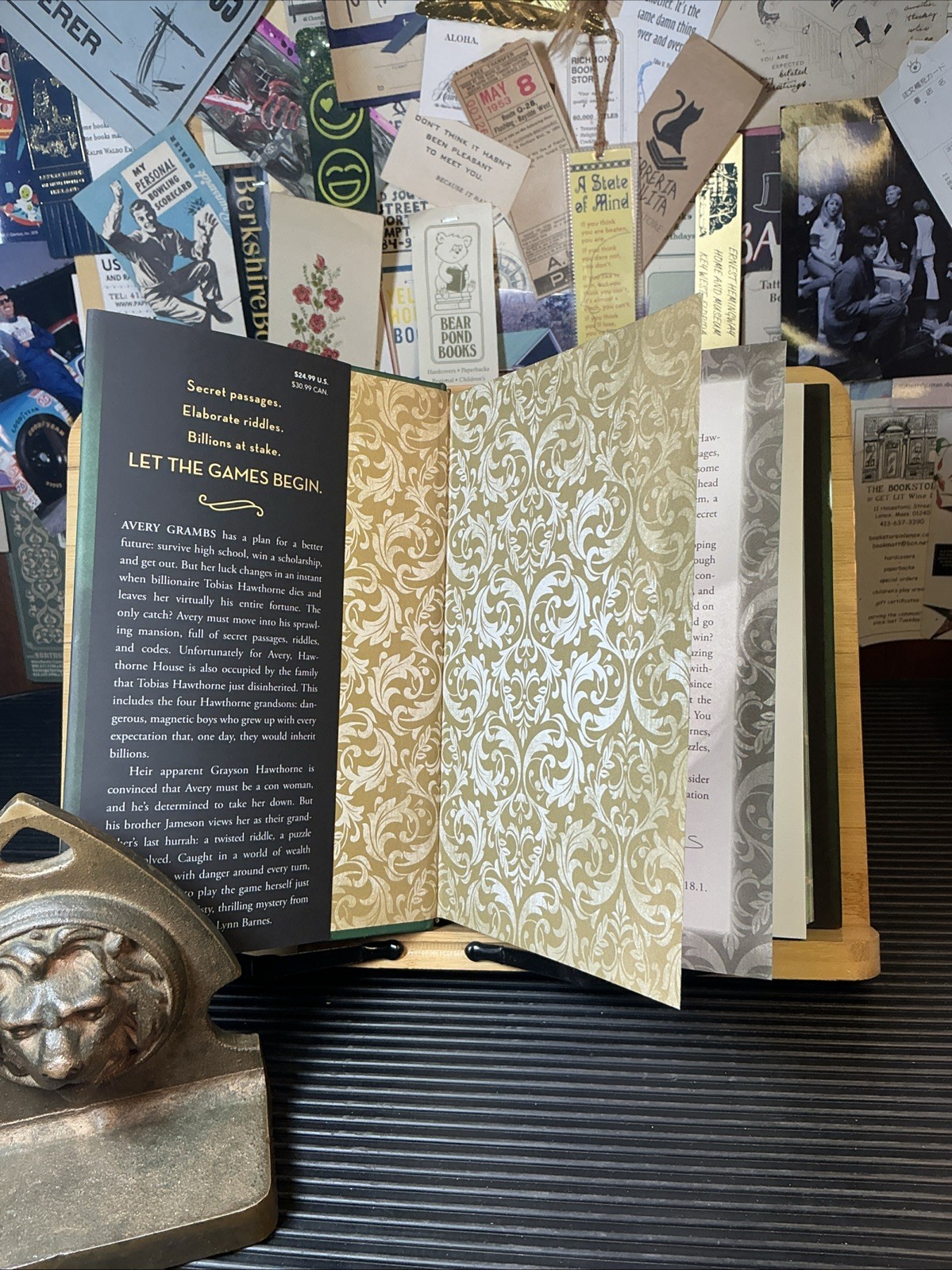Inheritance Games B&N Exclusive Deluxe Edition 2023 HCDJ Jennifer Lynn Barnes