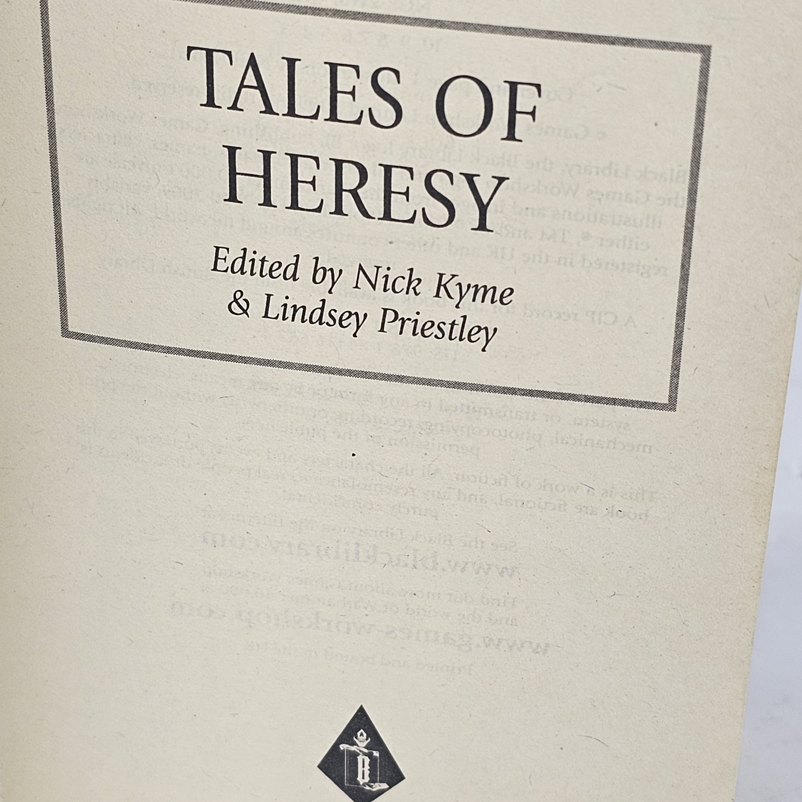 Tales of Heresy by Lindsey Priestley and Nick Kyme (2009, Mass Market) Limited
