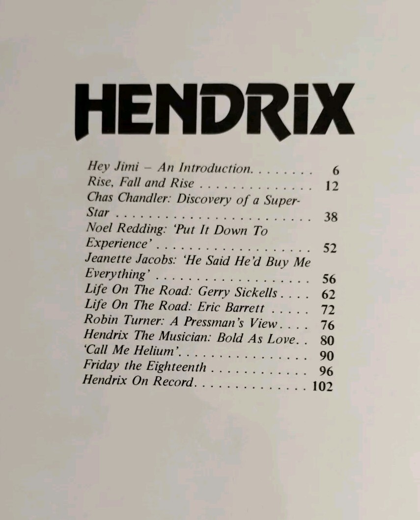 JIMI HENDRIX A Biography by Chris Welch / Janis Joplin and Rolling Stones A to Z