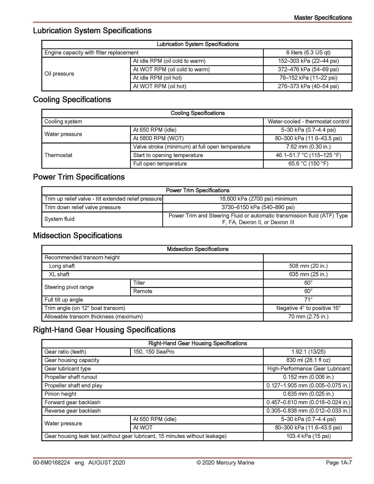 MERCURY 150 SEAPRO 150 PRO XS FOURSTROKE SERVICE MANUAL , BOUND, COVERS, FOLDOUT