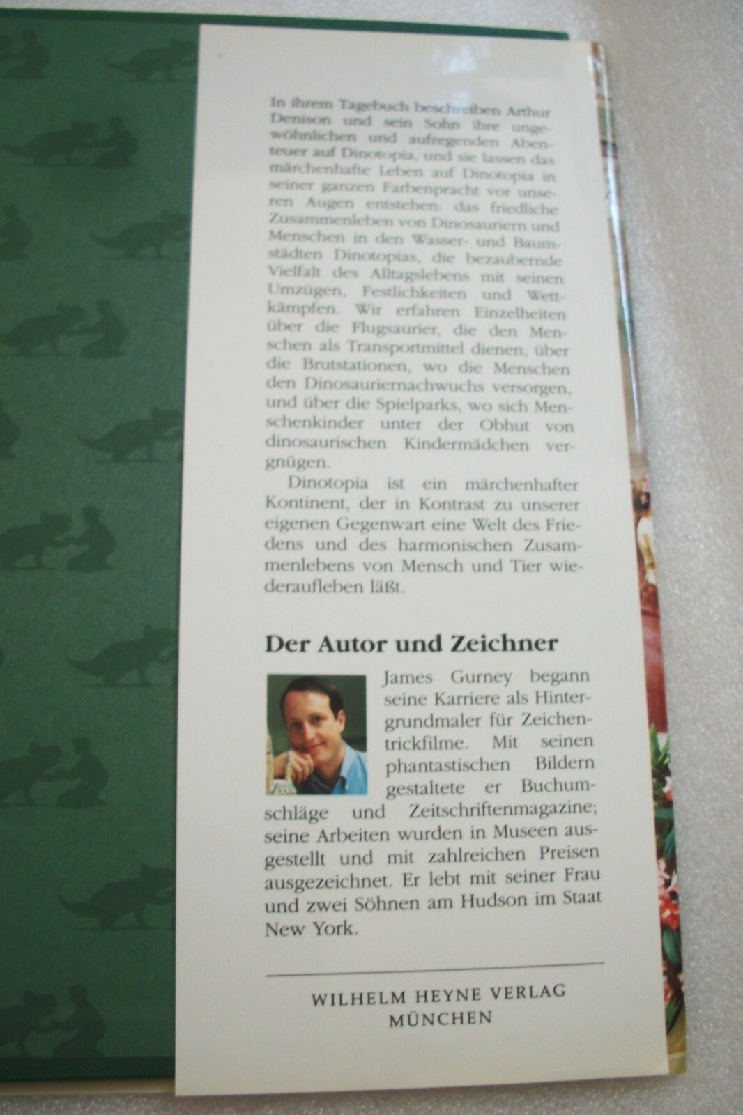 Dinotopia by James Gurney – GERMAN LANGUAGE Edition – 1993 – Hardcover w/DJ
