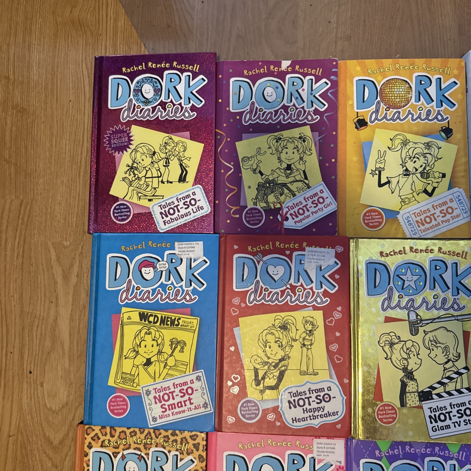 Dork Diaries Book Series Set Rachel Renee Russell Hardcover Lot 1-14 Bundle