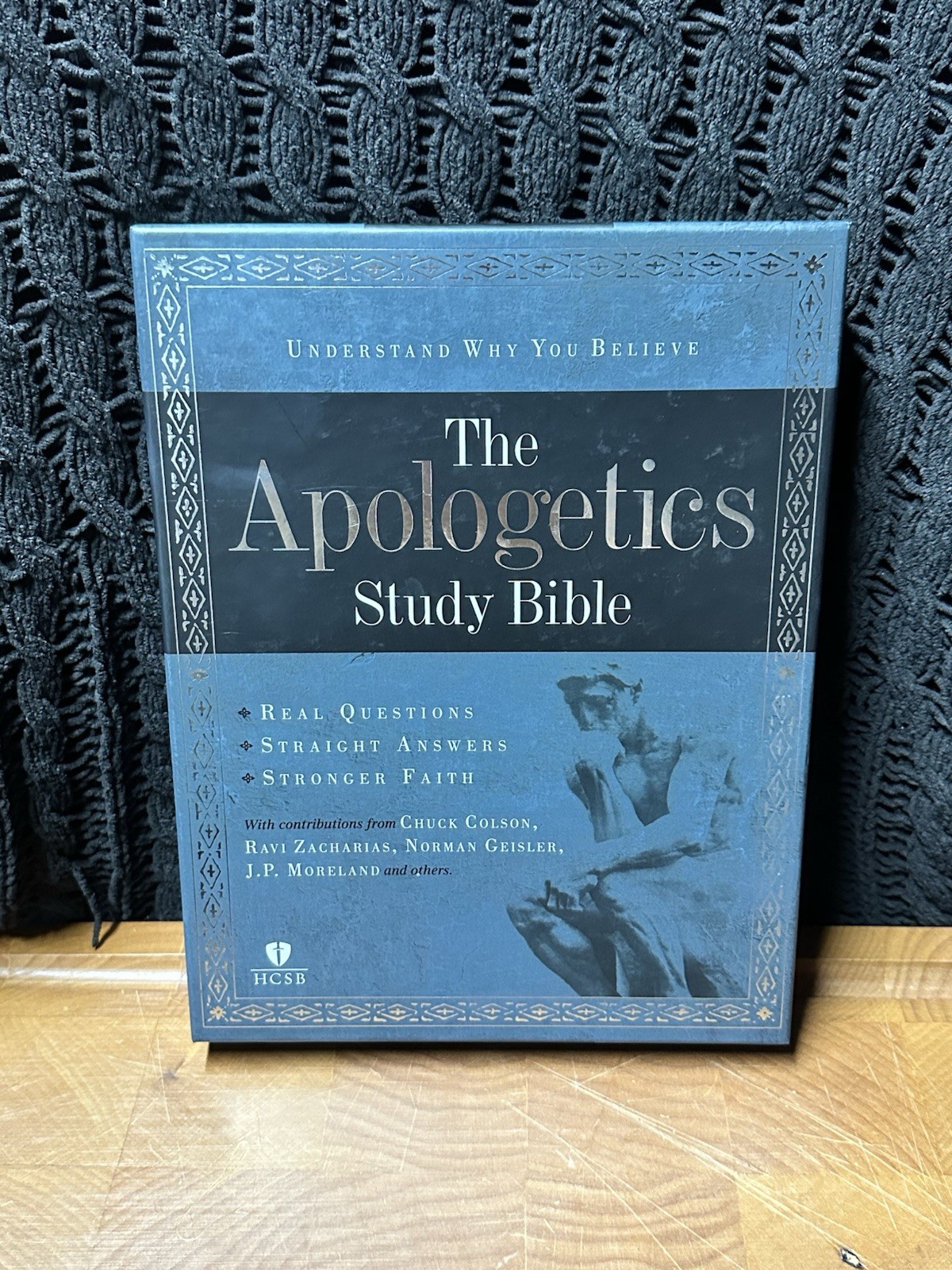 New! The Apologetics Study Bible – HCSB – Mahogany Duotone Simulated Leather