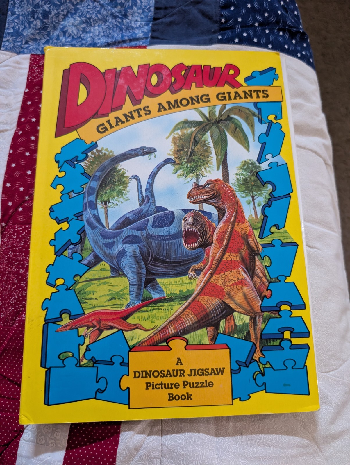 Vintage 1988 Dinosaur Giants among Giants Jigsaw Picture Puzzle Book