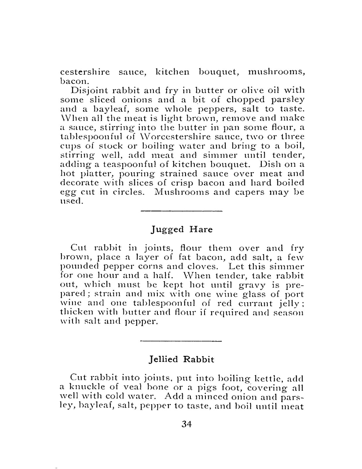 1919 The Rabbit Cook Book Vintage Recipes (61 page)