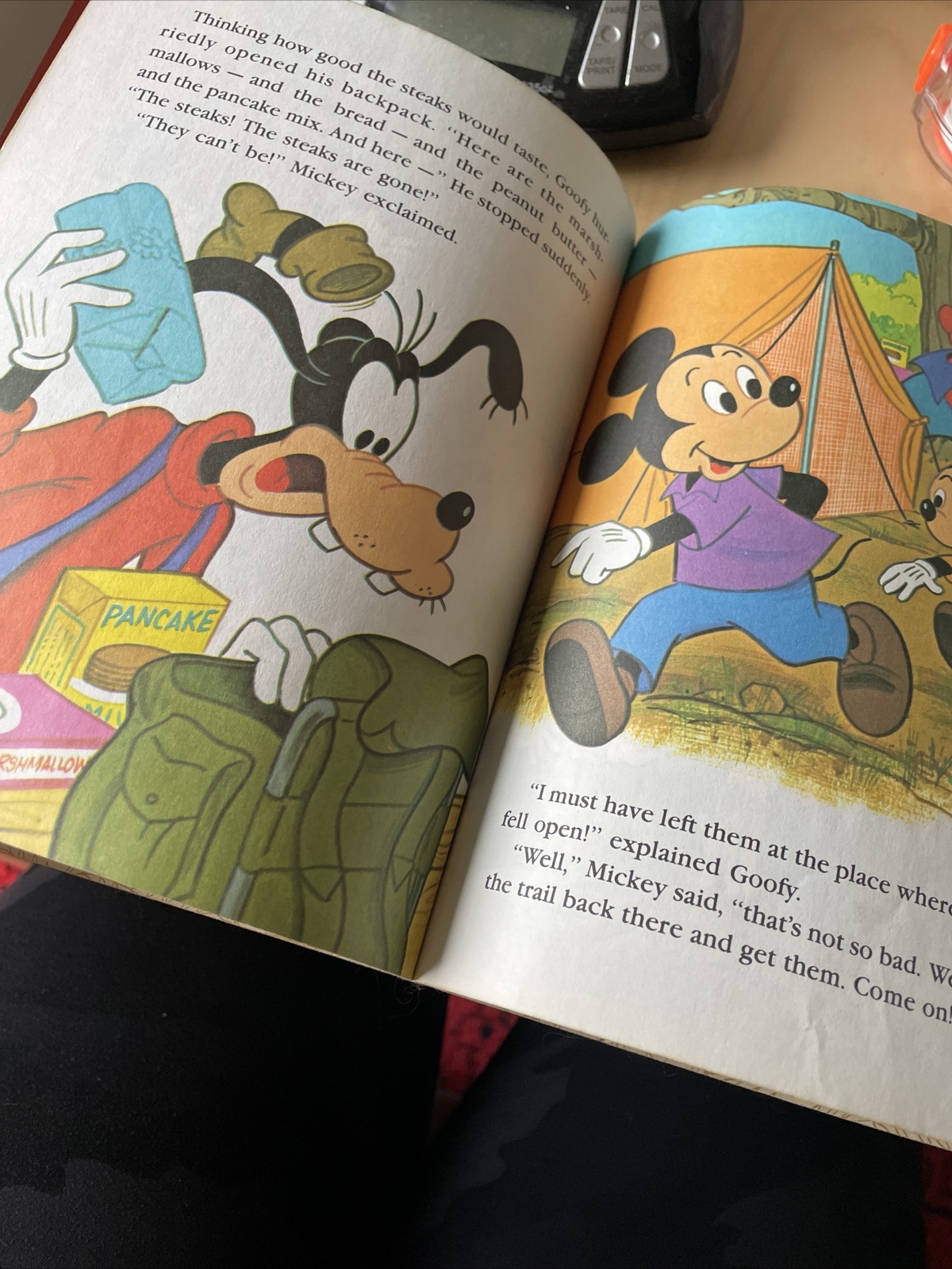 Walt Disney’s Mickey Mouse and Goofy: The Big Bear Scare Golden Book 1979 VTG