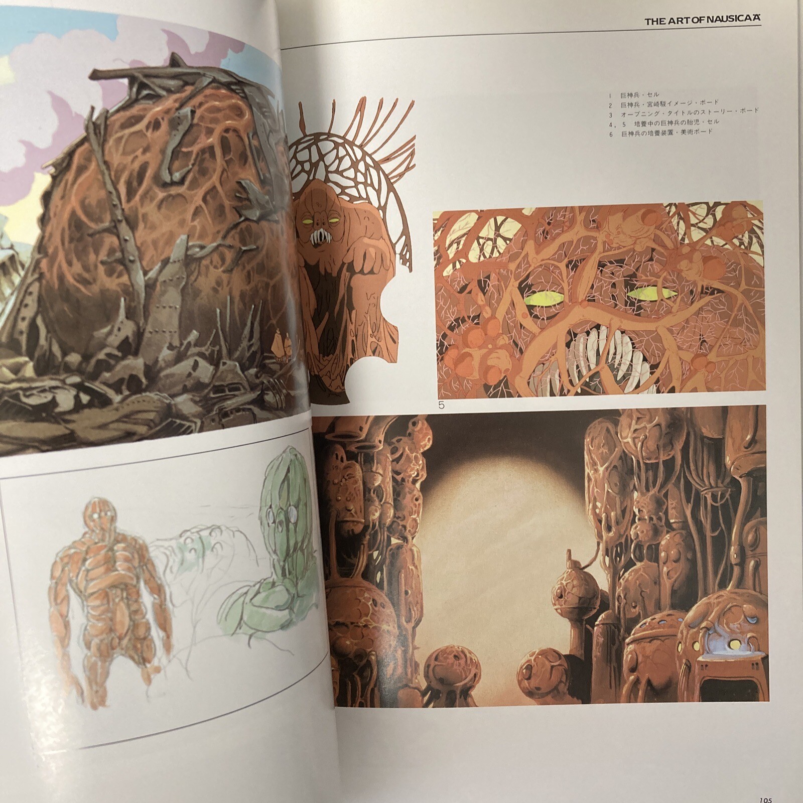 THE ART OF NAUSICAA Hayao Miyazaki Art Book Illustration