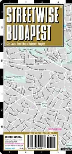 Streetwise Budapest Map – Laminated City Center Street Map of Budapest, H – GOOD