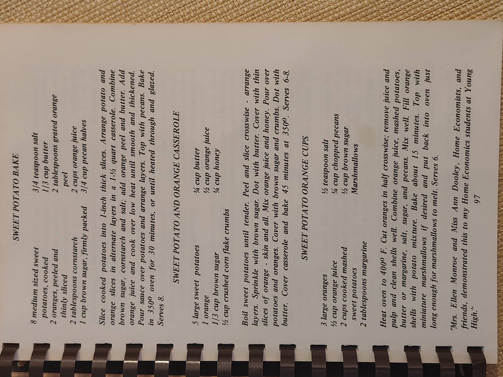 SIGNED, Southern “Fancy Fixin’s” Cookbook (1978) by Ruth DeFriese