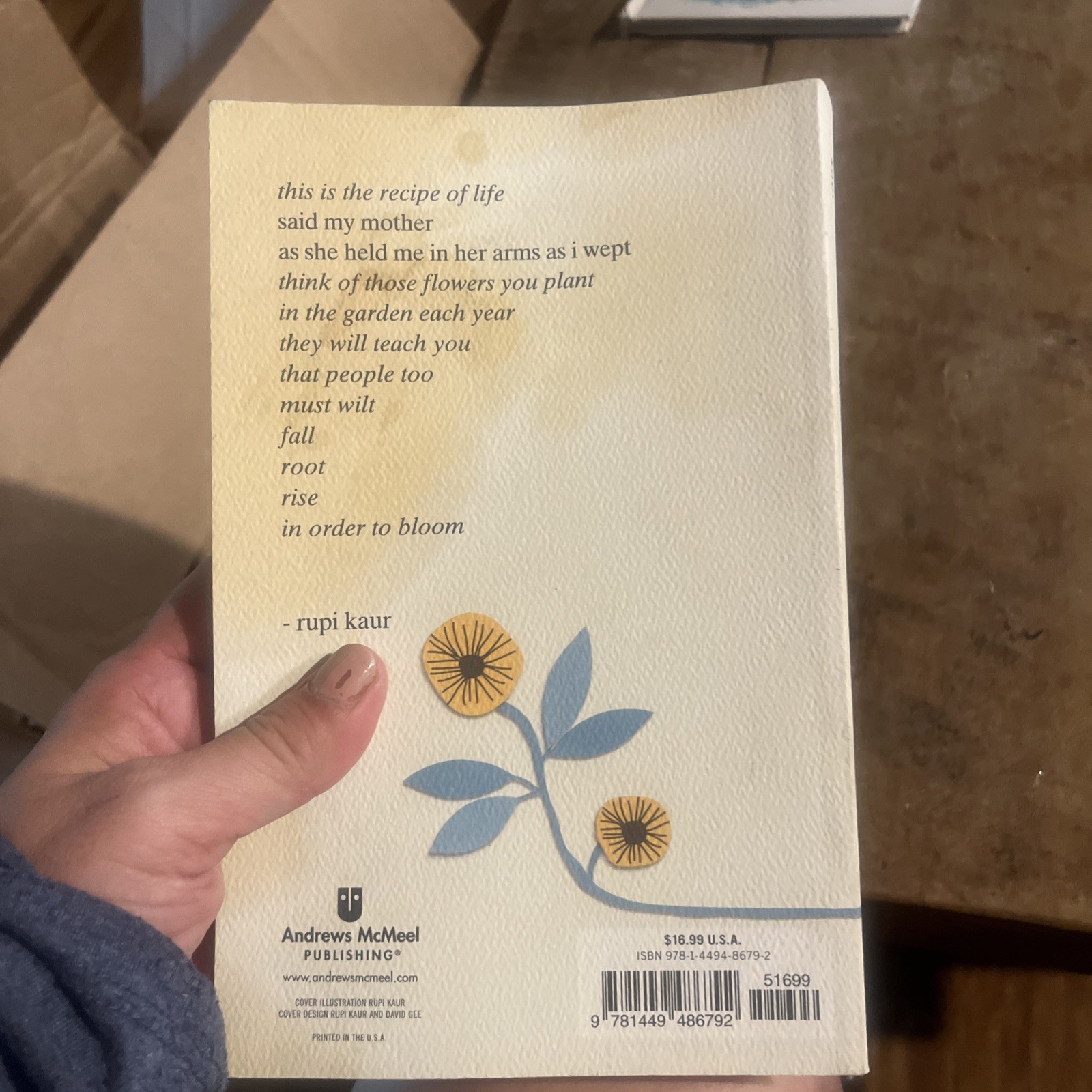 Sun and Her Flowers by Rupi Kaur (2017, Trade Paperback)