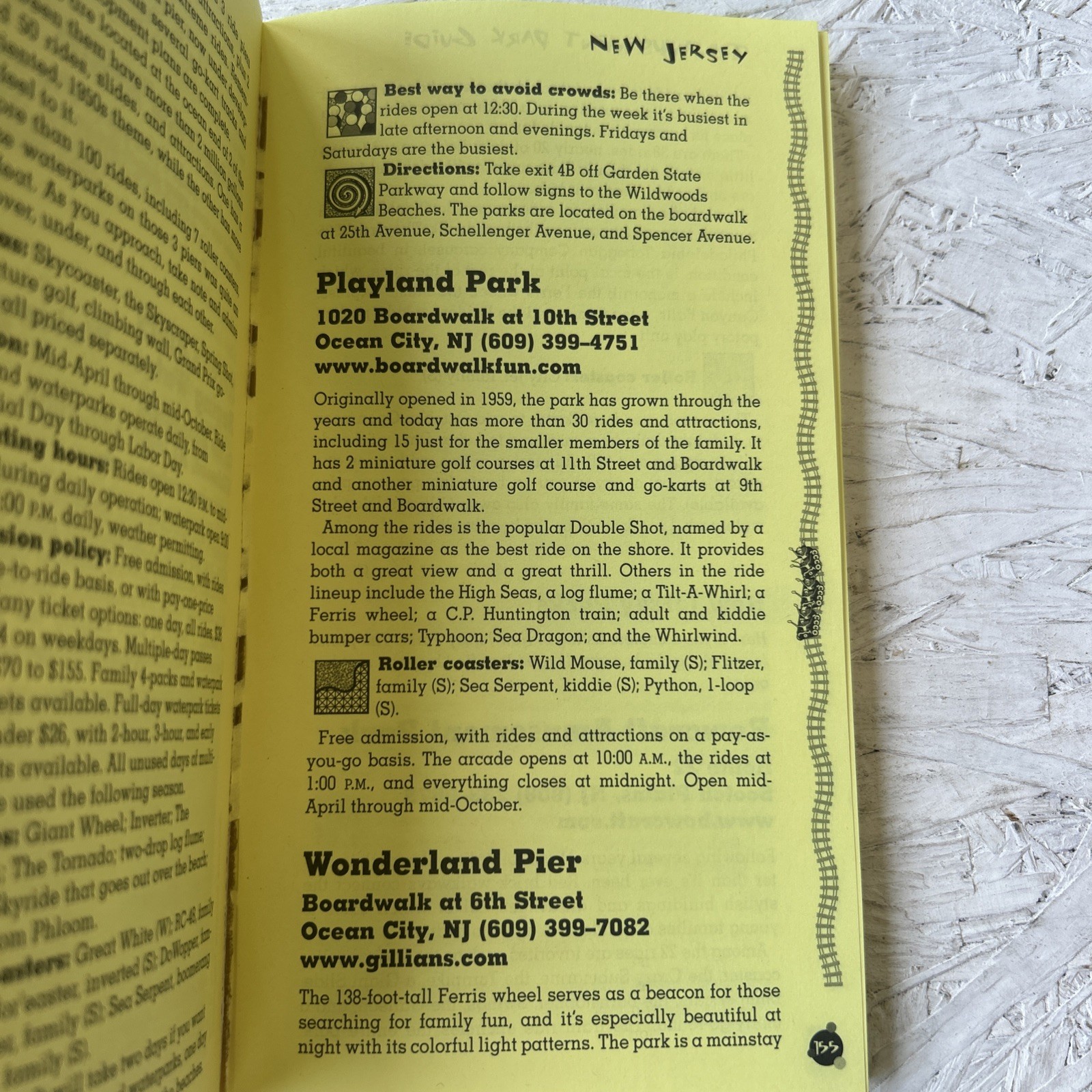 The Amusement Park Guide: Coast to Coast Thrills by Tim O’Brien 2005 PB VG 5 ED