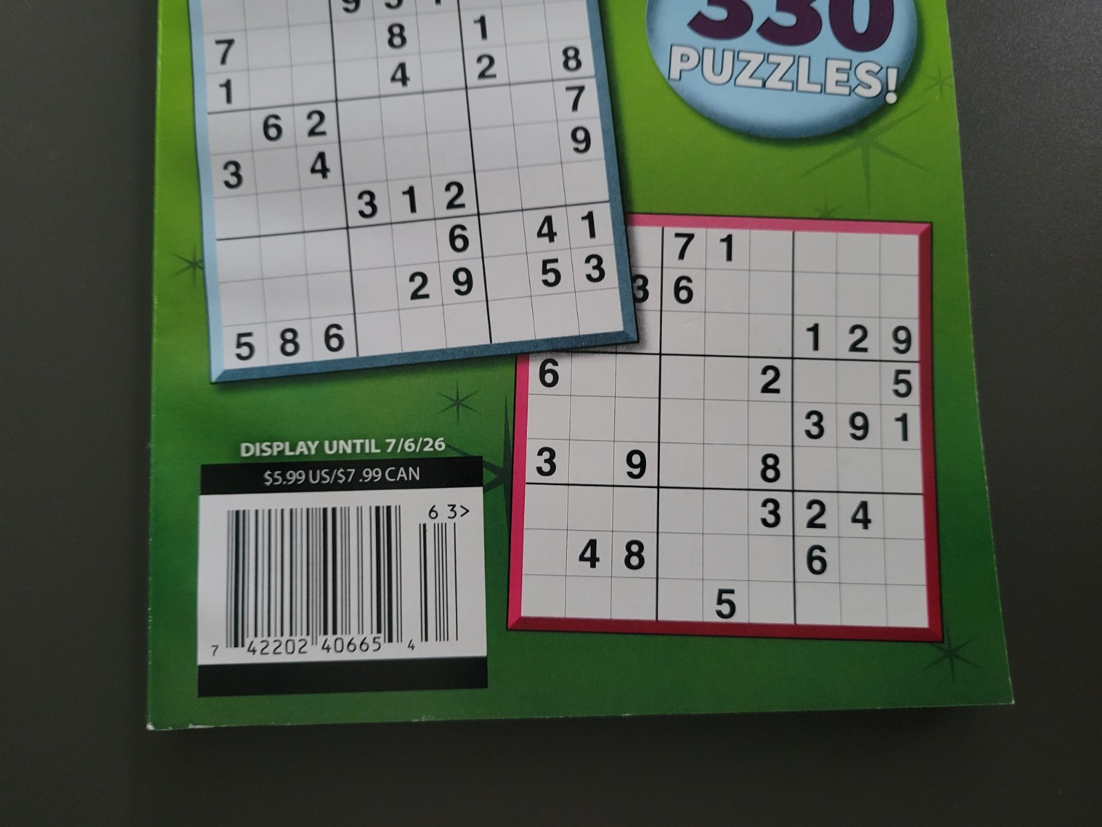 Lot of 3 Funtastic Sudoku Books by Take-A-Break – 990+ Challenging Puzzles