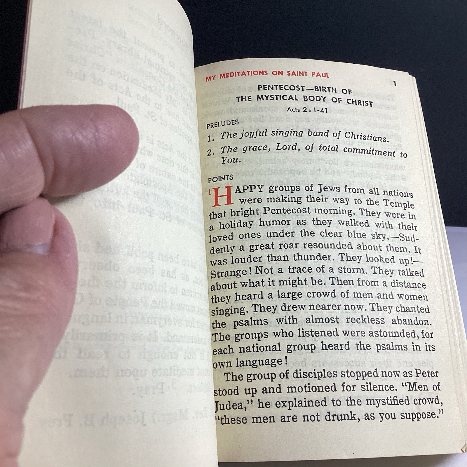 My Meditations on Saint Paul by James E. Sullivan (1967, Leatherette Paperback)
