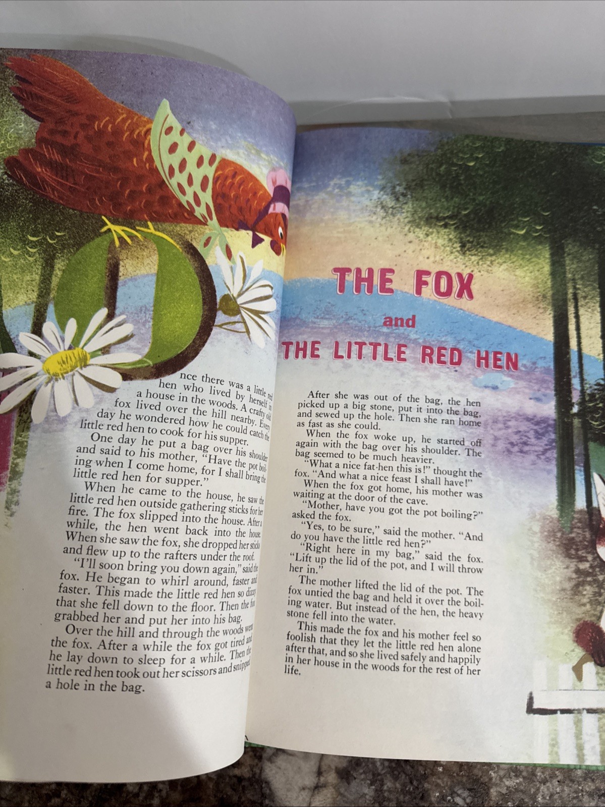The BIG Book of NURSERY TALES Treaure 1973 hb Evelyn Andreas Leonard Weisgard VG