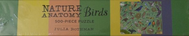 Nature Anatomy: Birds 500 Piece Jigsaw Puzzle by Julia Rothman (2021) NEW sealed